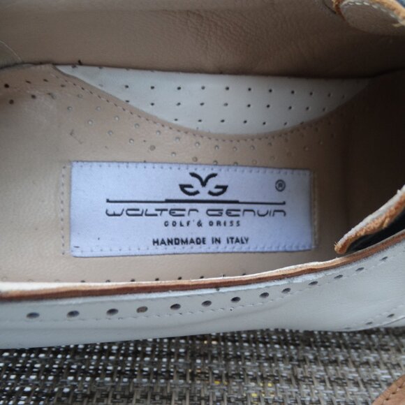 Walter Genuin Women’s Kilt Golf & Dress Shoes Black /White Sz 7 Waterproof Italy - Picture 7 of 12